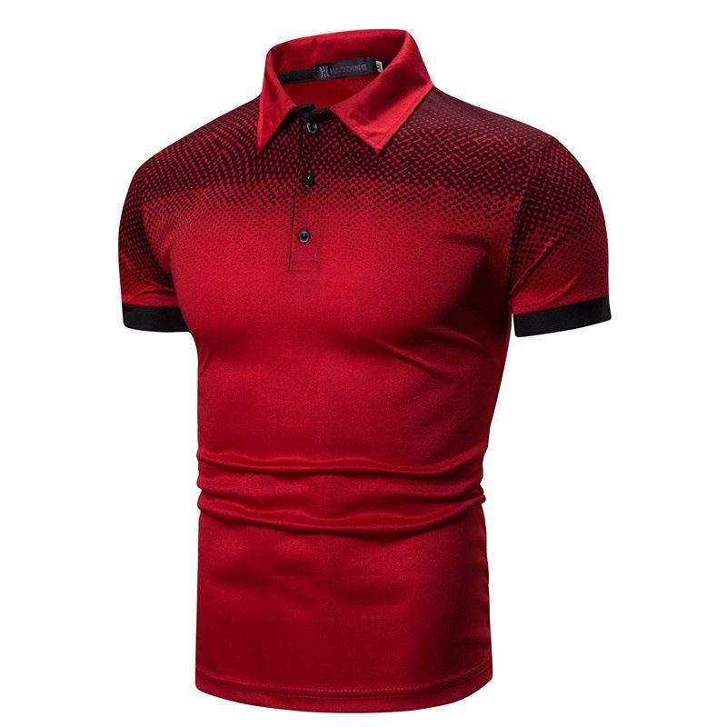 T-shirt Men's Plus Size Printing Short-sleeved  polo T shirt For Men