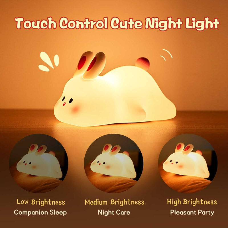 Rechargeable Night Light CRechargeable Night Light Cute LED Night Touch Sensor Cartoon Kid's.ute LED Night Touch Sensor Cartoon Kid's.