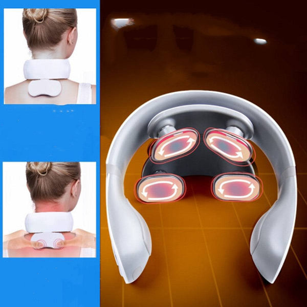 Electric Infrared Heating with 2 Heads Neck Vibration Health Massager