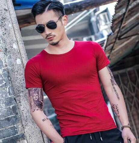 Mens T Shirts - Hot Summer Men T-Shirts  made with bamboo style fiber 