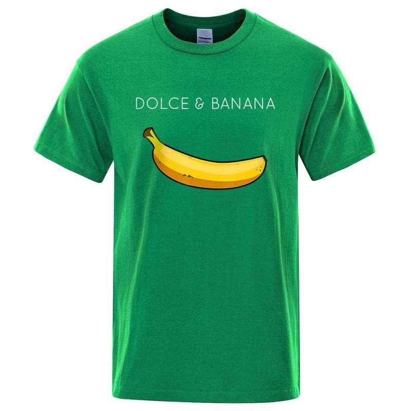 Tshirts  Banana Fashion Print polyeTshirts  Banana Fashion Print polyester, short sleeve round collar.ster, short sleeve round collar.