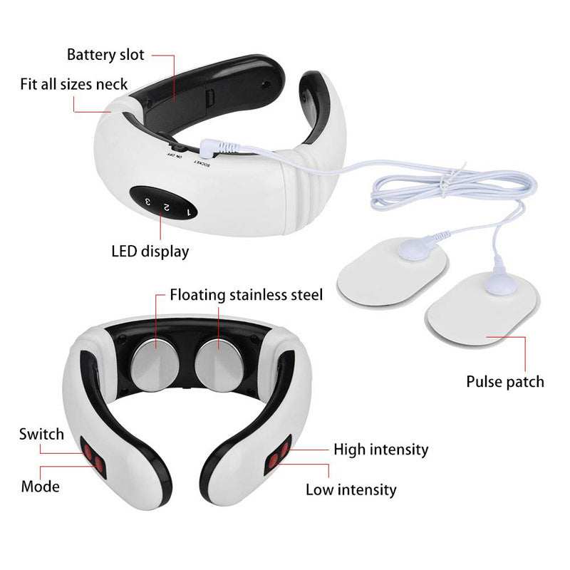 Electric neck massager with far infrared