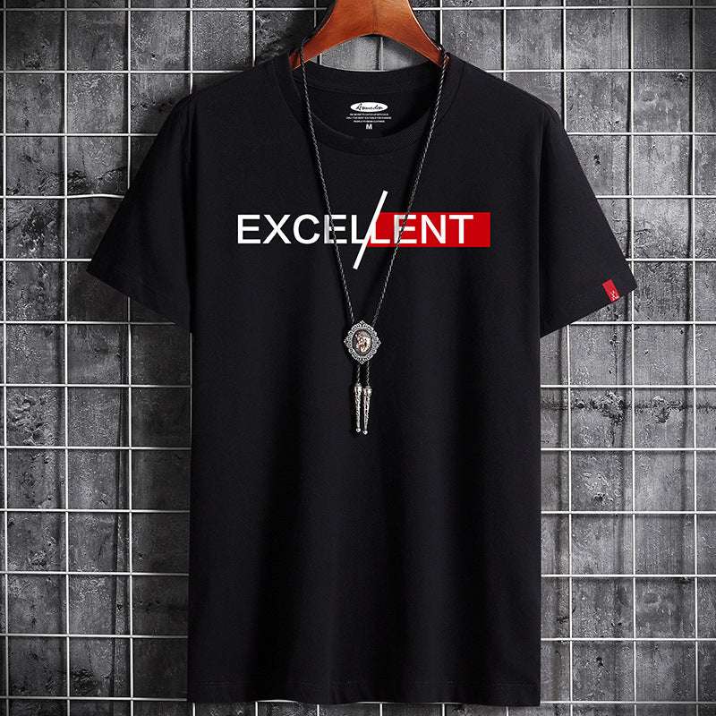 T Shirt Printing Cotton Summer Short-sleeved T-shirt Bottoming Shirt 