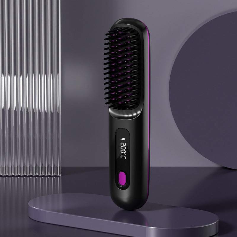 Portable Hair Heating Straightening Brush  Experience the Freedom