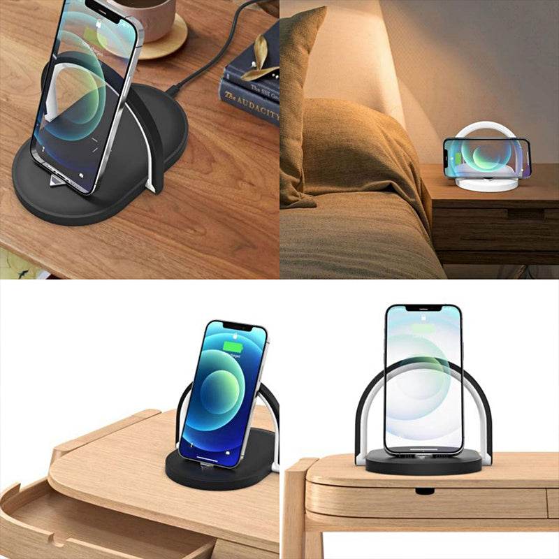 Magsafe Charger FoldMagsafe Charger Foldable Wireless  Night Light LED adjustable Station.able Wireless  Night Light LED adjustable Station.